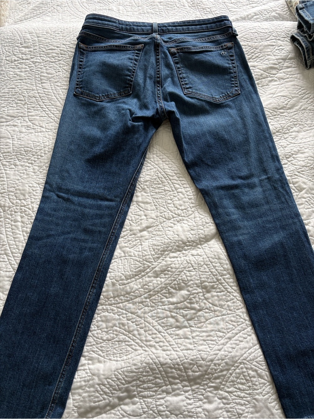 rag & bone Women's Boyfriend Jeans - Dark Blue Wash